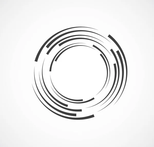 Çember Biçiminde Soyut Çizgiler, Tasarım elemanı, Geometrik şekil, Görüntü için Çizgili sınır çerçevesi, Teknoloji Yuvarlak Logosu, Spiral Vektör İllüstrasyonu