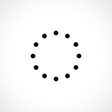 Siyah soyut vektör çember çerçeve yarım ton logo amblemi tasarımı. Çember noktalar dokusu kullanılarak kenarlık simgesi yuvarlak. Vektör illüstrasyon EPS 10