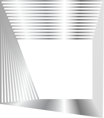 Metalik gümüş, bayrak, çerçeve ve sembolle kare dinamiği