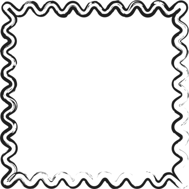 Geometrik fırça çizilmiş şekiller