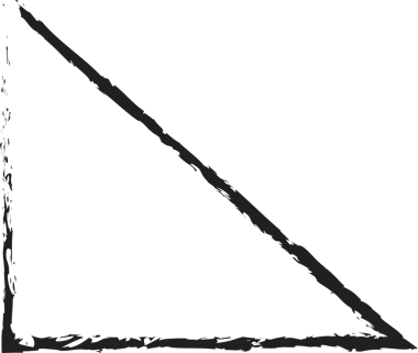 Geometrik fırça çizilmiş şekiller