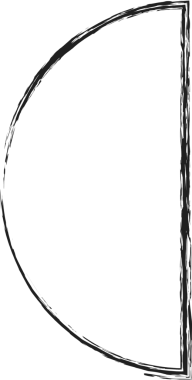 Geometrik fırça çizilmiş şekiller