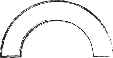 Geometrik fırça çizilmiş şekiller