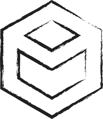 Geometrik fırça çizilmiş şekiller