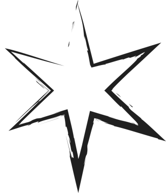 Geometrik fırça çizilmiş şekiller