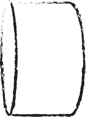 Geometrik fırça çizilmiş şekiller