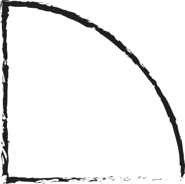 Geometrik fırça çizilmiş şekiller
