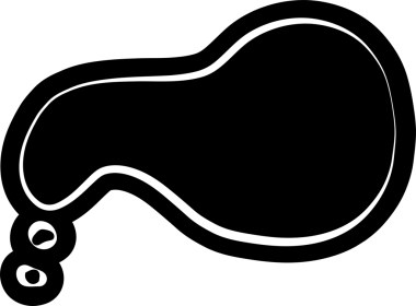 Kara konuşma balonu, diyalog, konuşma, düşünme