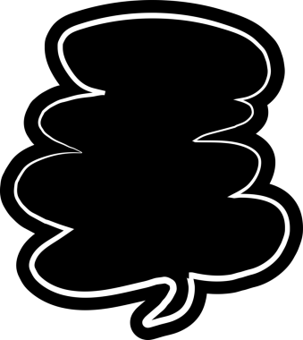 Kara konuşma balonu, diyalog, konuşma, düşünme