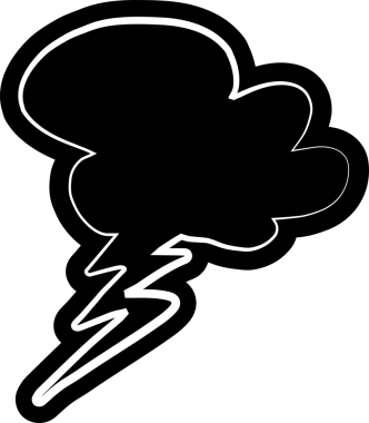 Kara konuşma balonu, diyalog, konuşma, düşünme