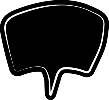 Kara konuşma balonu, diyalog, konuşma, düşünme