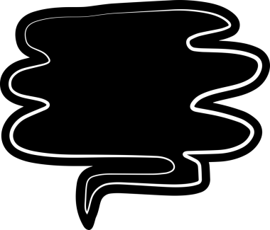 Kara konuşma balonu, diyalog, konuşma, düşünme