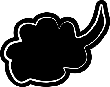 Kara konuşma balonu, diyalog, konuşma, düşünme