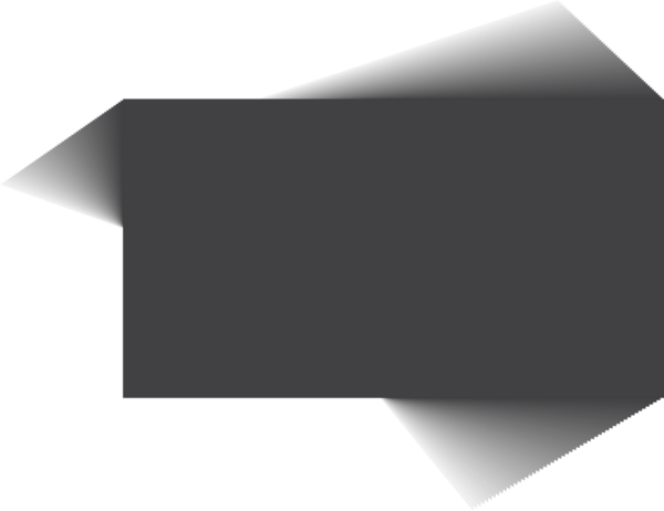 Dikdörtgen gölge. Nesne karartmasından düşen gri gölgeler