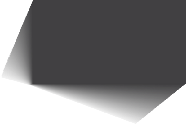 Dikdörtgen gölge. Nesne karartmasından düşen gri gölgeler