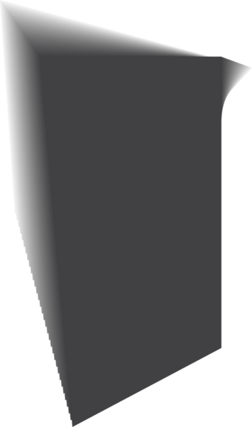 Dikdörtgen gölge. Nesne karartmasından düşen gri gölgeler