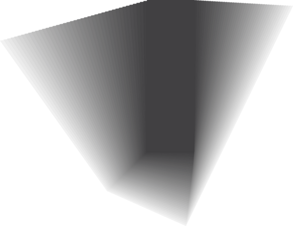 Dikdörtgen gölge. Nesne karartmasından düşen gri gölgeler