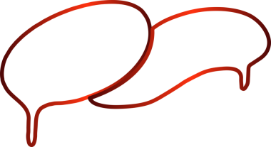 Konuşma baloncukları kırmızı çizgi, sohbet, diyalog