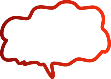 Konuşma baloncukları kırmızı çizgi, sohbet, diyalog