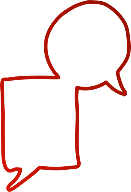 Konuşma baloncukları kırmızı çizgi, sohbet, diyalog