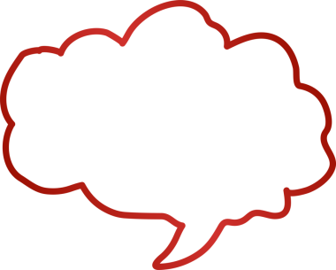 Konuşma baloncukları kırmızı çizgi, sohbet, diyalog