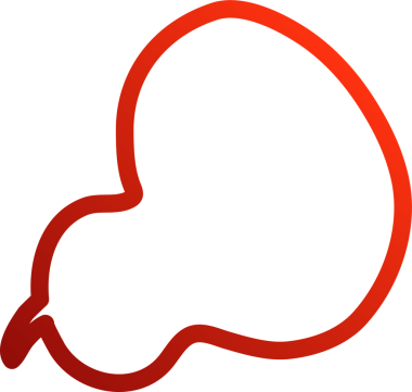 Konuşma baloncukları kırmızı çizgi, sohbet, diyalog