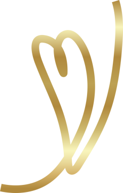 Aralıksız altın çizgiler kalp işareti, aşk, romantik