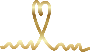 Aralıksız altın çizgiler kalp işareti, aşk, romantik