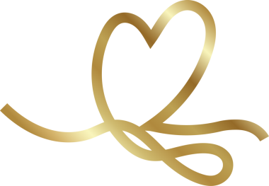 Aralıksız altın çizgiler kalp işareti, aşk, romantik