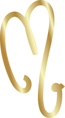 Aralıksız altın çizgiler kalp işareti, aşk, romantik