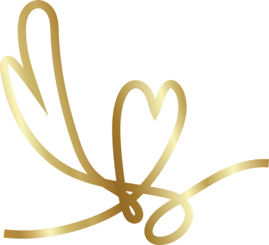 Aralıksız altın çizgiler kalp işareti, aşk, romantik