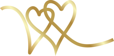 Aralıksız altın çizgiler kalp işareti, aşk, romantik