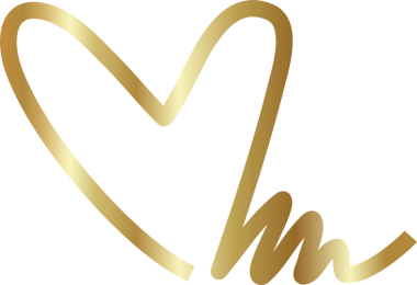 Aralıksız altın çizgiler kalp işareti, aşk, romantik