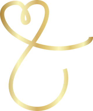 Aralıksız altın çizgiler kalp işareti, aşk, romantik