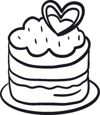 Tatlı yemek ikonu. Kafe ve fırın konsepti