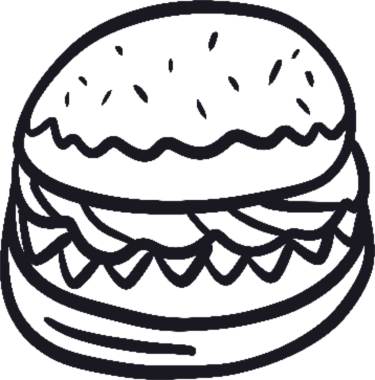 Tatlı yemek ikonu. Kafe ve fırın konsepti