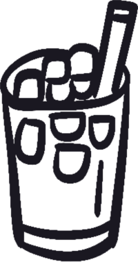 Tatlı yemek ikonu. Kafe ve fırın konsepti