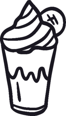 Tatlı yemek ikonu. Kafe ve fırın konsepti