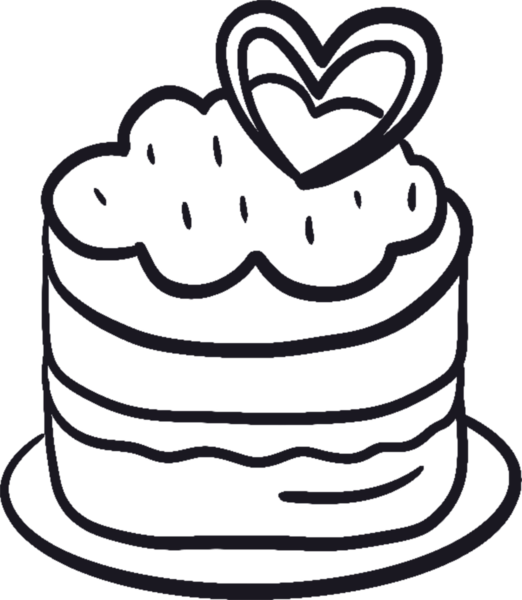 Tatlı yemek ikonu. Kafe ve fırın konsepti