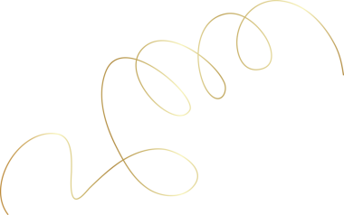 Spiral ve girdaplı altın çizgi ikonu. Tasarım dekorasyonu