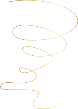 Spiral ve girdaplı altın çizgi ikonu. Tasarım dekorasyonu