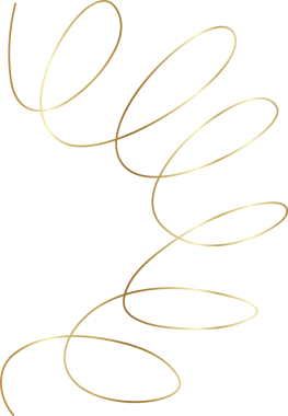 Spiral ve girdaplı altın çizgi ikonu. Tasarım dekorasyonu