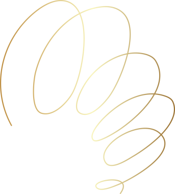 Spiral ve girdaplı altın çizgi ikonu. Tasarım dekorasyonu