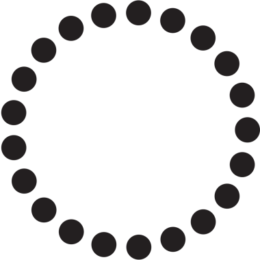 Noktalar daire şeklinde. Tasarım ögeleri