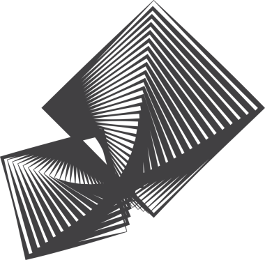 Kare, modern, modaya uygun, funky retro girdap ve dalga şekli