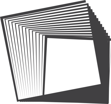 Kare, modern, modaya uygun, funky retro girdap ve dalga şekli