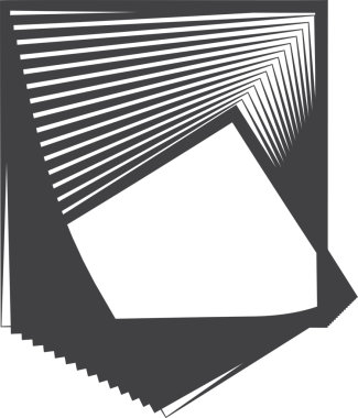 Kare, modern, modaya uygun, funky retro girdap ve dalga şekli