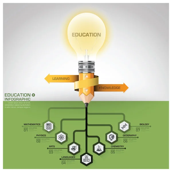 Bildung und Lernen Thema Baumwurzel Schritt Infografik Diagramm Vektorgrafiken