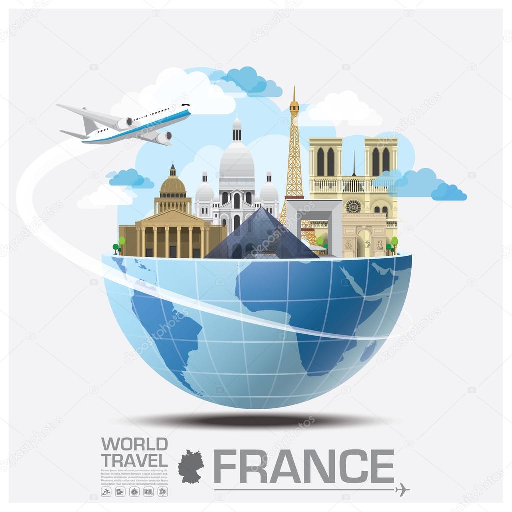 France Landmark Global Travel And Journey Infographic