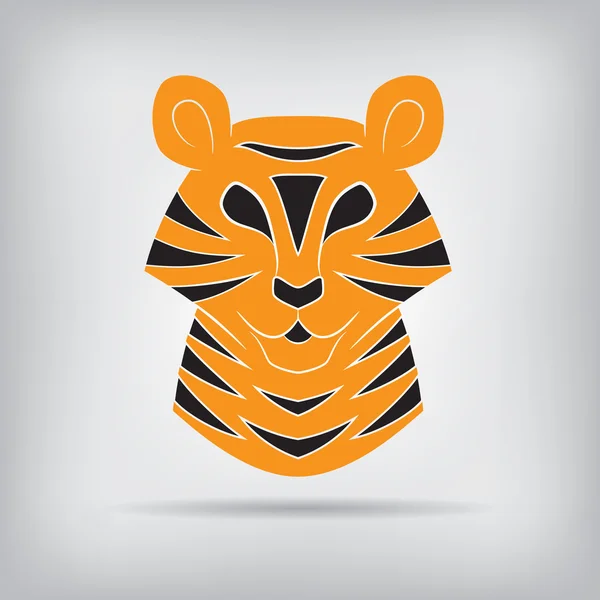 Silhueta estilizada de um tigre . — Vetor de Stock